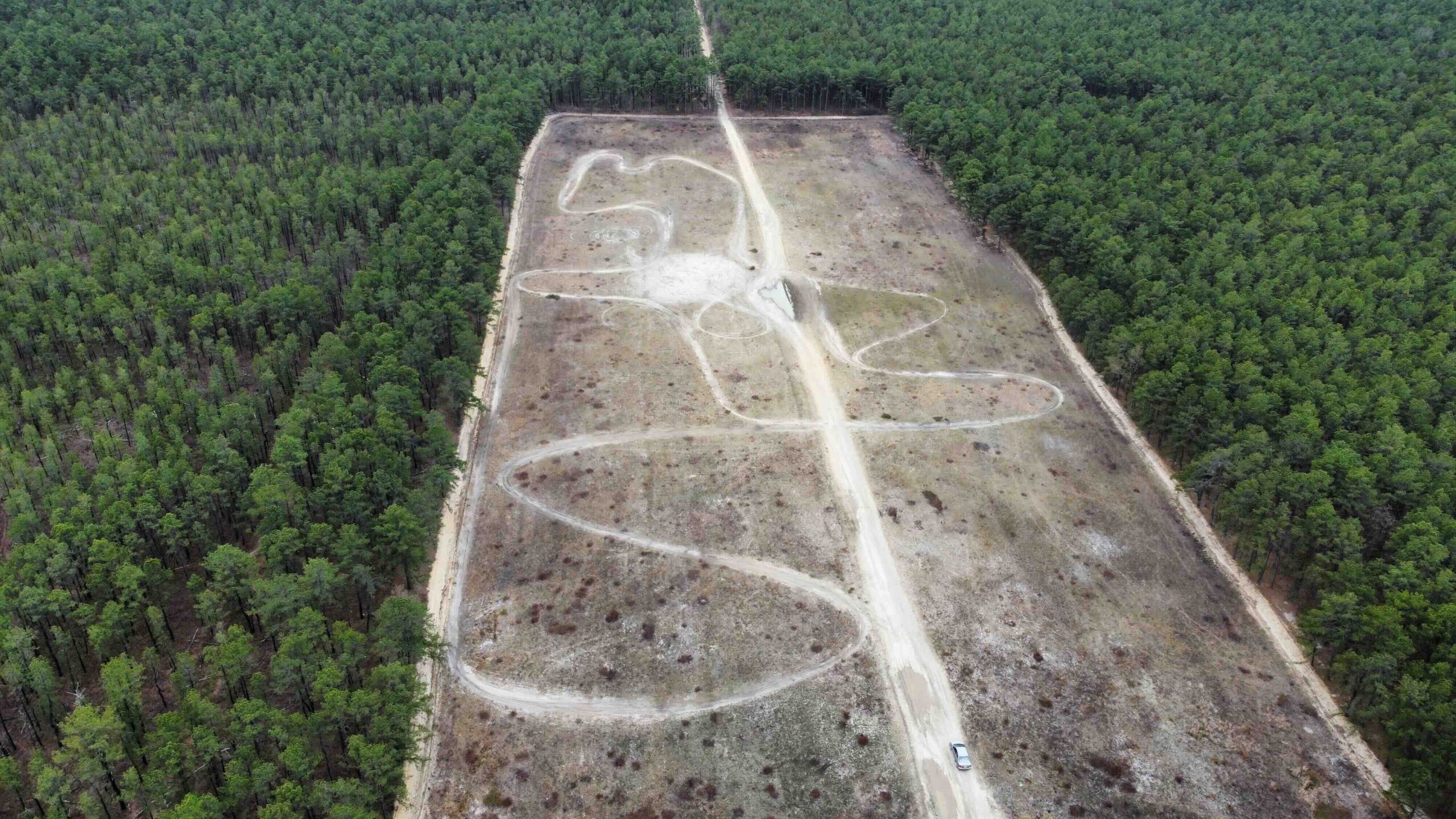 drone pilot takes aerial image of land to be surveyed by Horizon Engineers