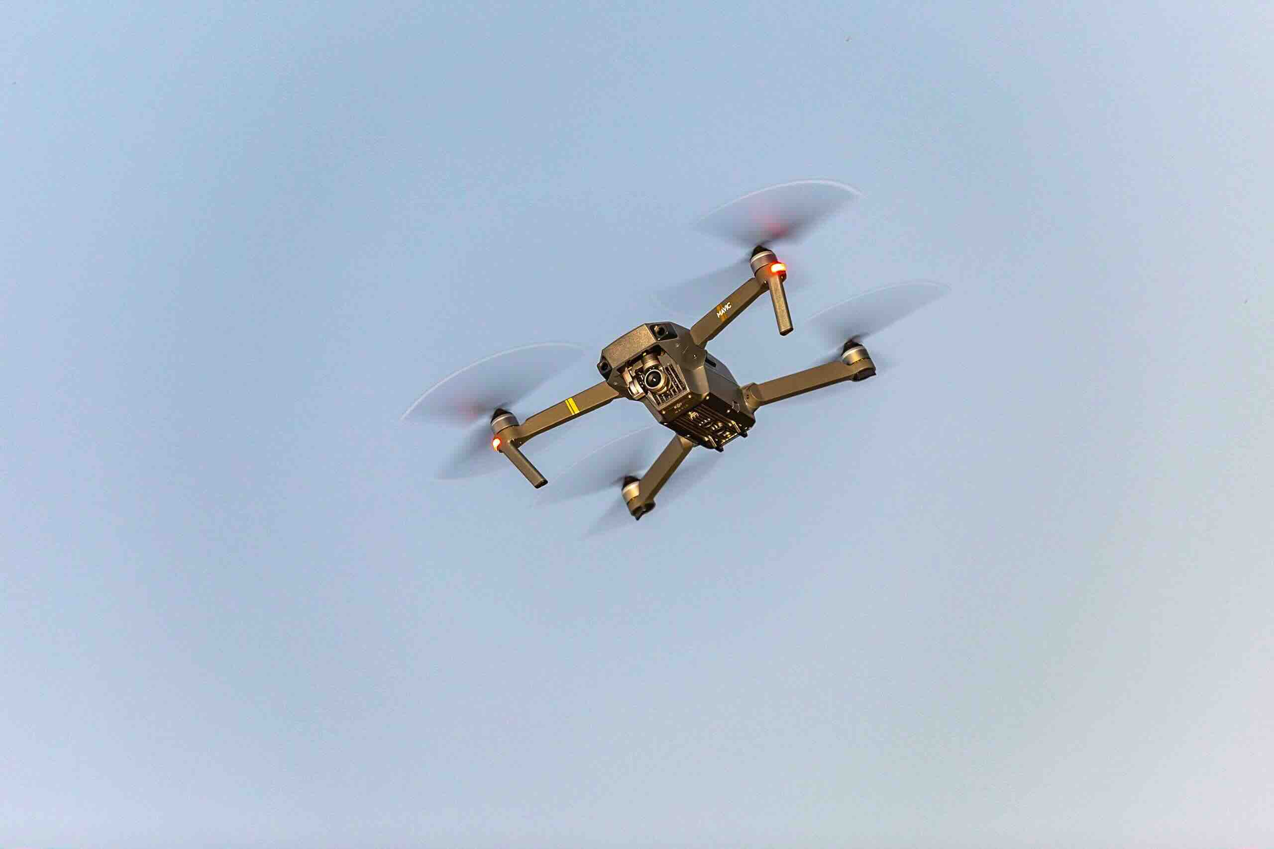 drone takes aerial image of land to be surveyed by Horizon Engineers